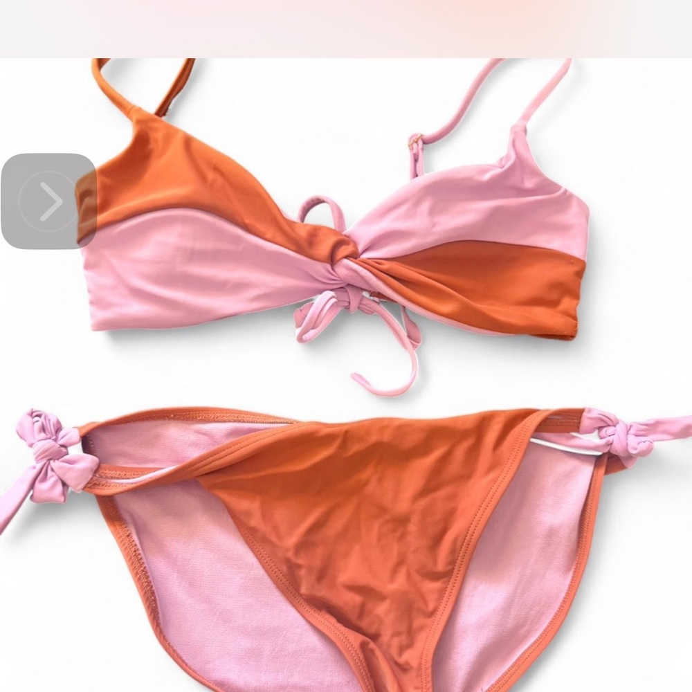 No Boundaries Lavender and Multicolor Bikini Set